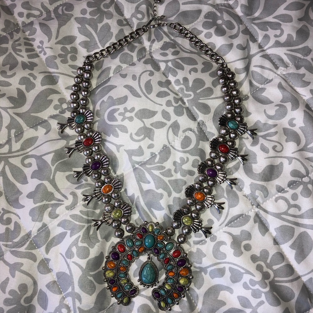Squash blossom necklace
